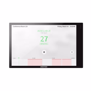 TSS-770-B-S  7 in  -  Room Scheduling Touch Screen, Black Smooth