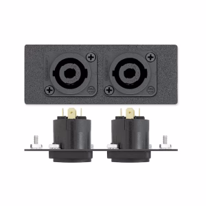 Two Neutrik Speakon Male to Solder Tabs - 4 Pole