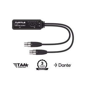 Dante 2CH Analog XLR Input Adapter with Gain Controls
