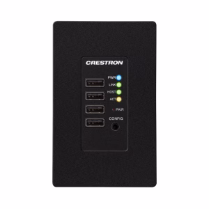 DM-NUX-R2-1G-B  -  DM NUX USB over Network Wall Plate with Routing, Remote, Black