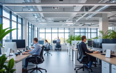 Health‑Centric Workplace: Pencahayaan, Udara, Ergonomi & Teknologi