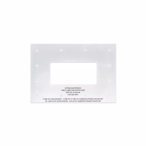 Installation Routing Templates - For Cable Cubby and TouchLink Enclosures