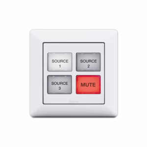 NBP 104 EU - Network Button Panel with 4 Buttons – Flex55 and EU Wall Frame