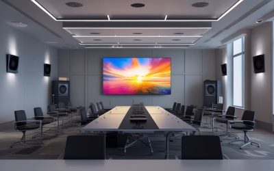 Solusi Ruang Training Dengan Layar Besar dan Sound System